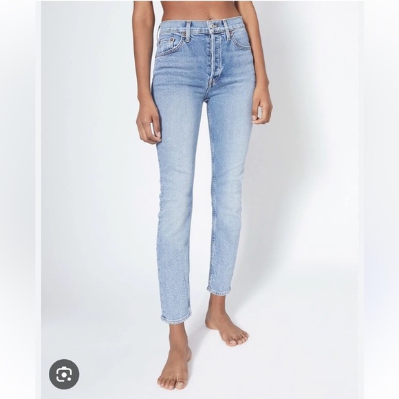 RE/DONE High Rise Ankle Crop Stretch size 27 - Picture 2 of 16